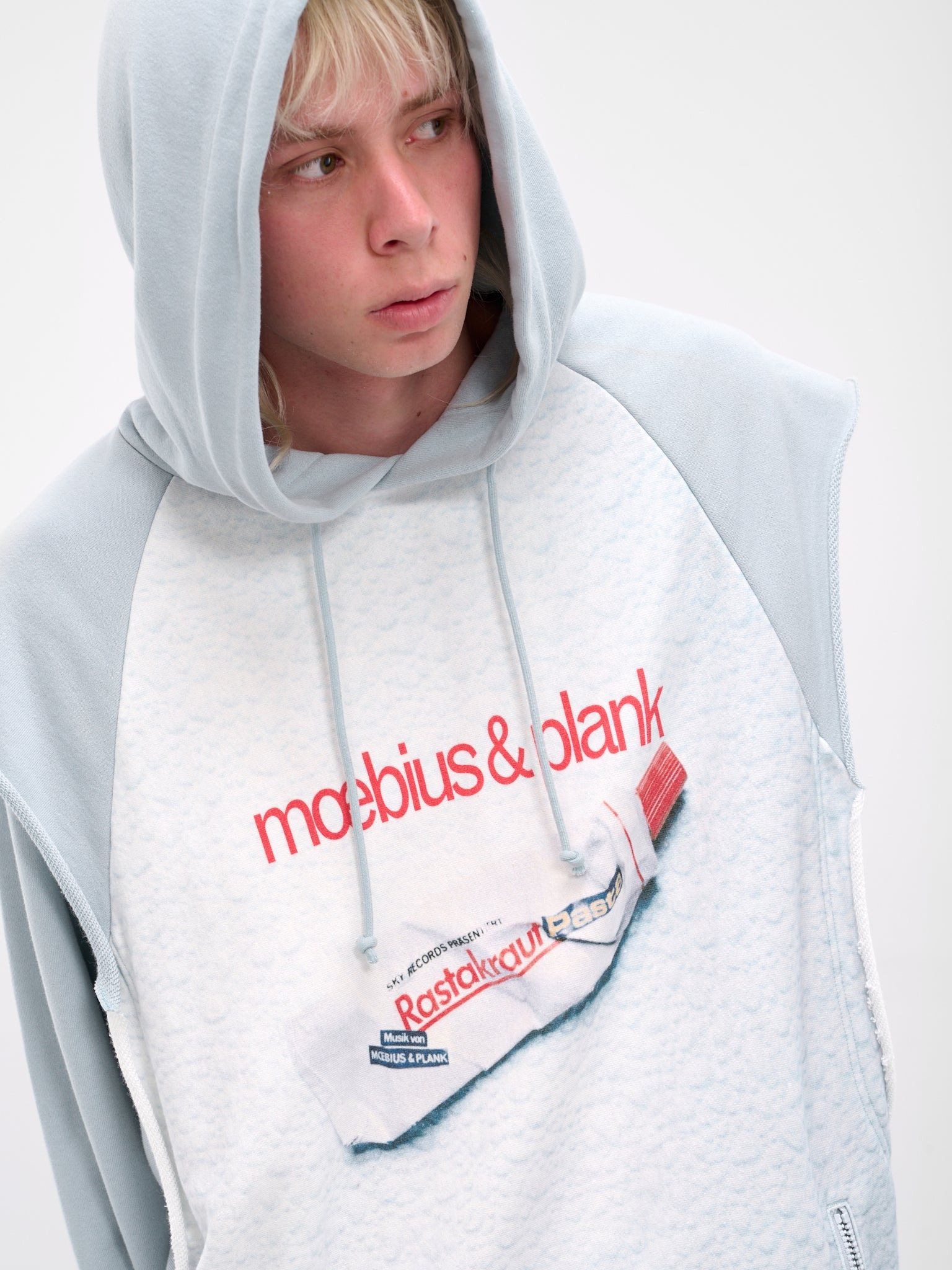 Oversized Moebius & Plank Layered Hoodie - 4