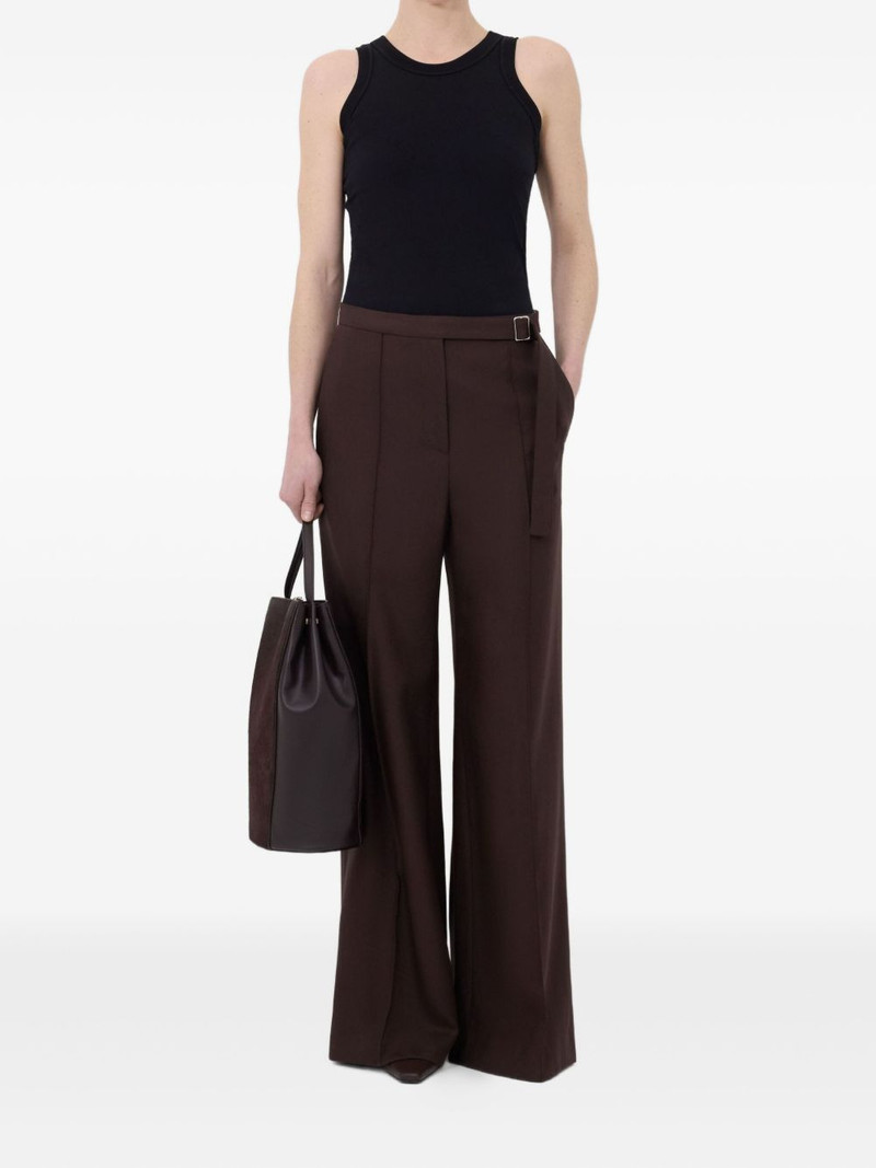 Loulou de Saison pleated buckle-fastening trousers outlook