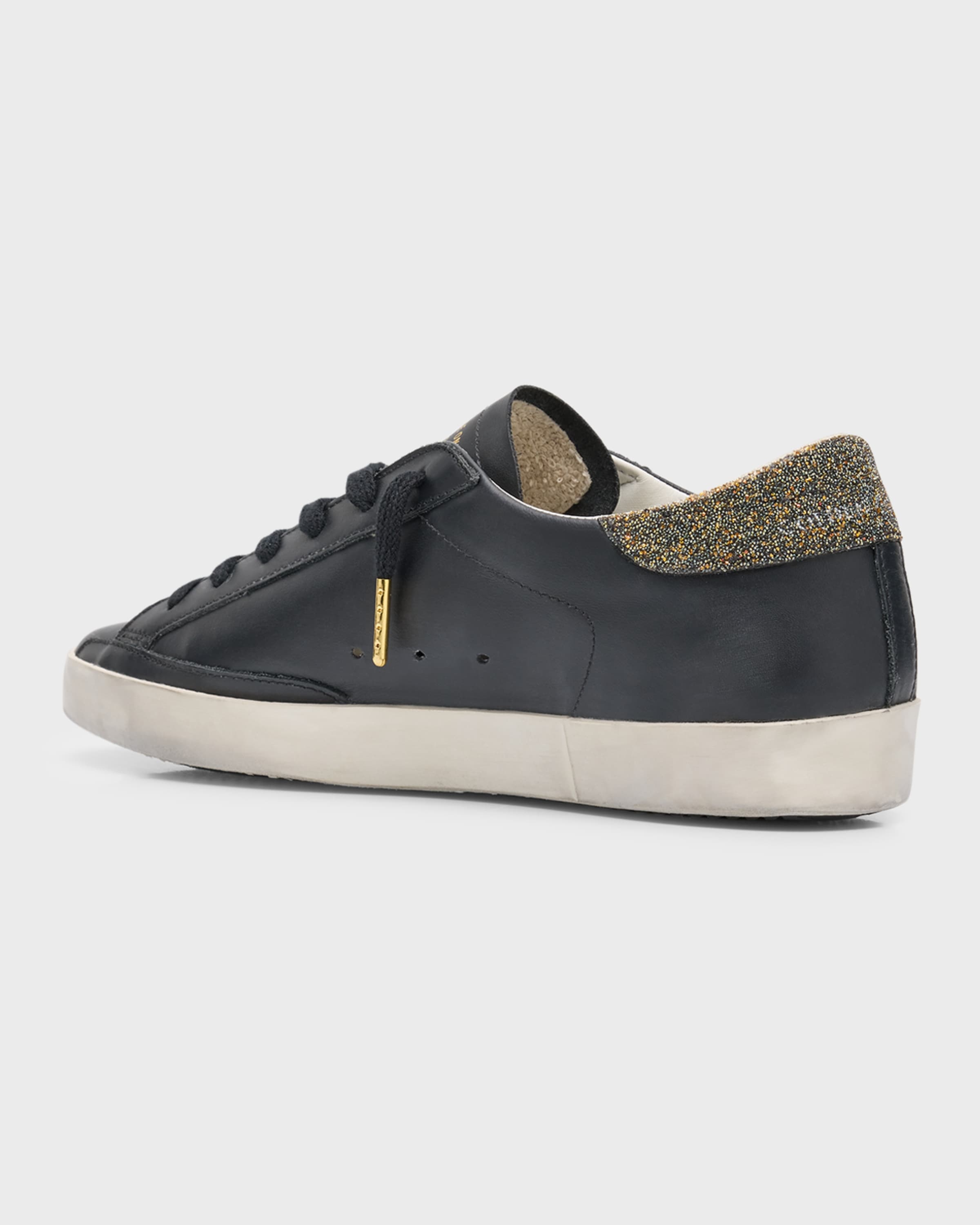 Superstar Swarovski Leather Low-Top Sneakers - 4