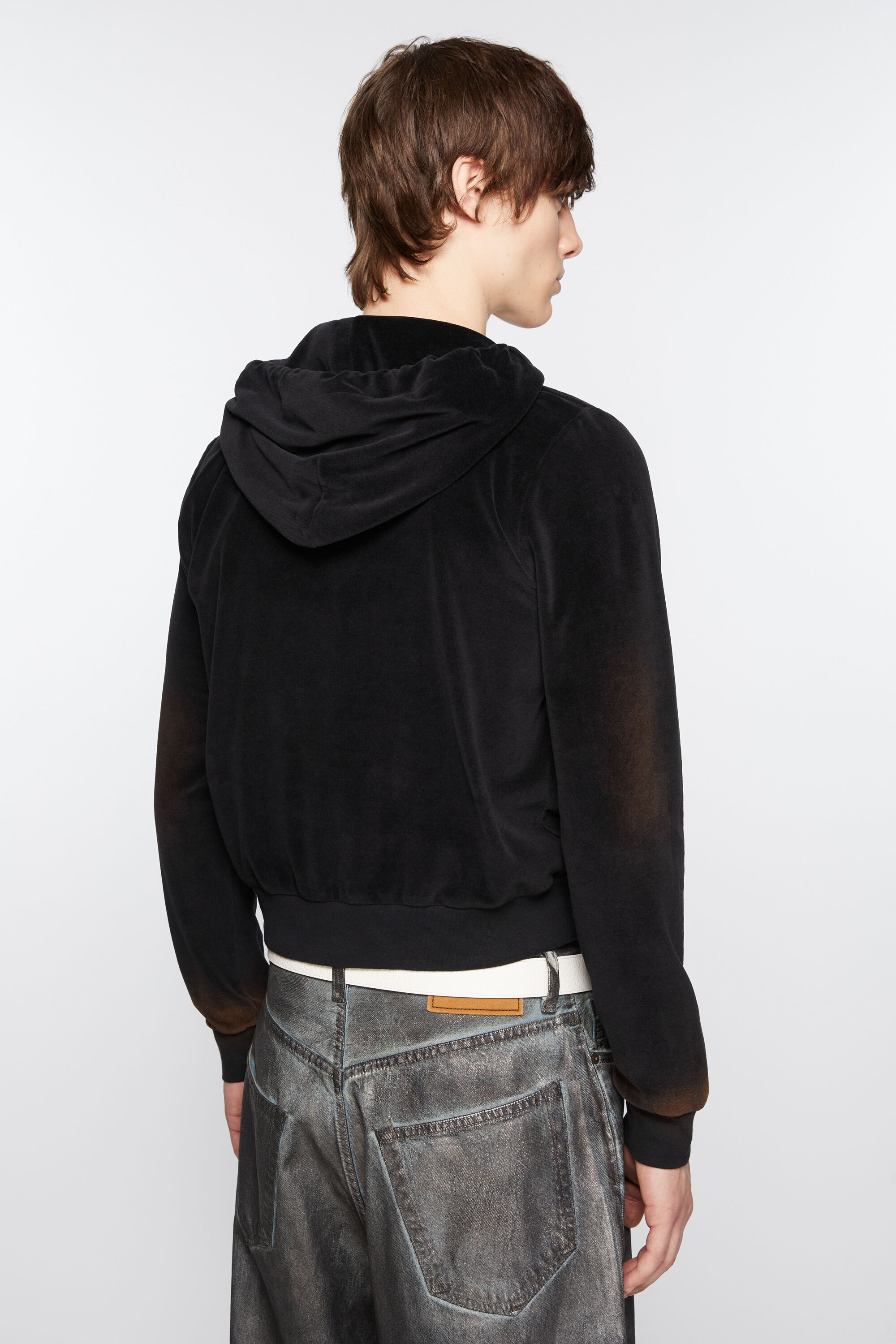 Hooded sweater - Fitted fit - Black - 3