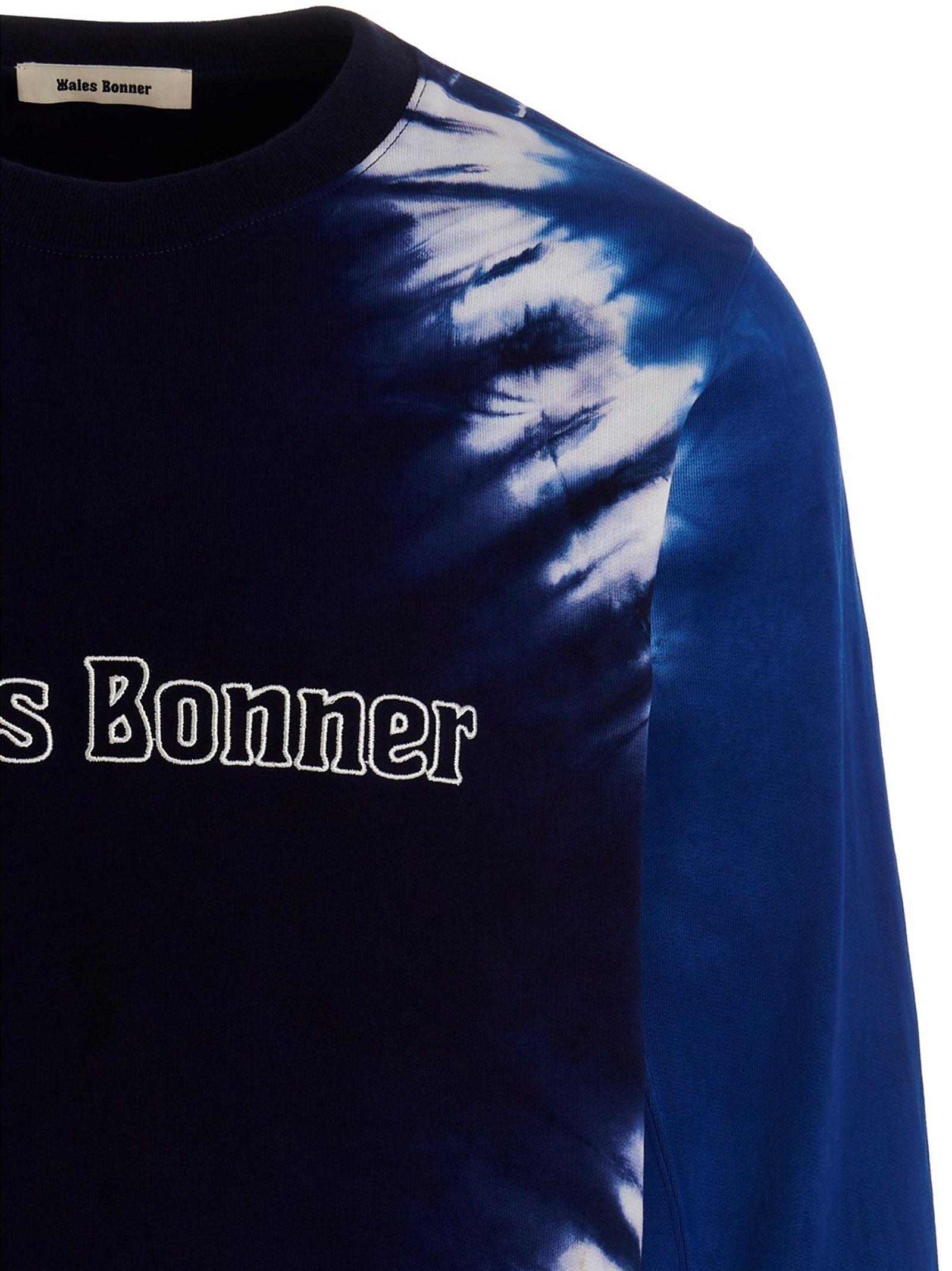 Wales Bonner Men Logo Embroidery Tie Dye Sweatshirt - 3