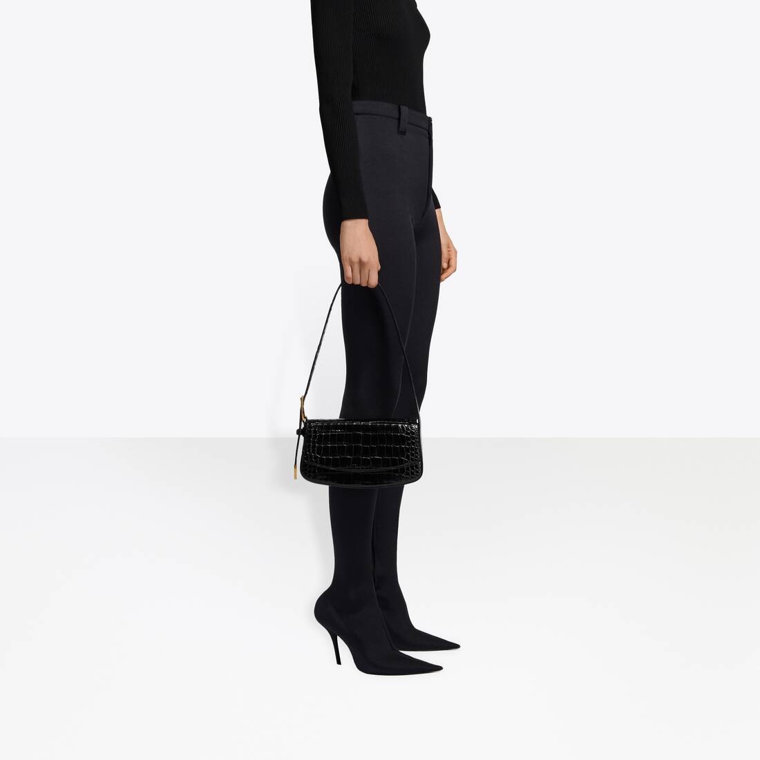 Women's Ghost Sling Bag in Black - 5
