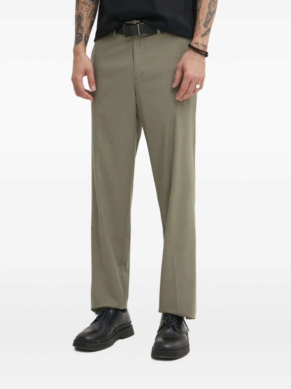 buttoned-pocket tailored trousers - 1