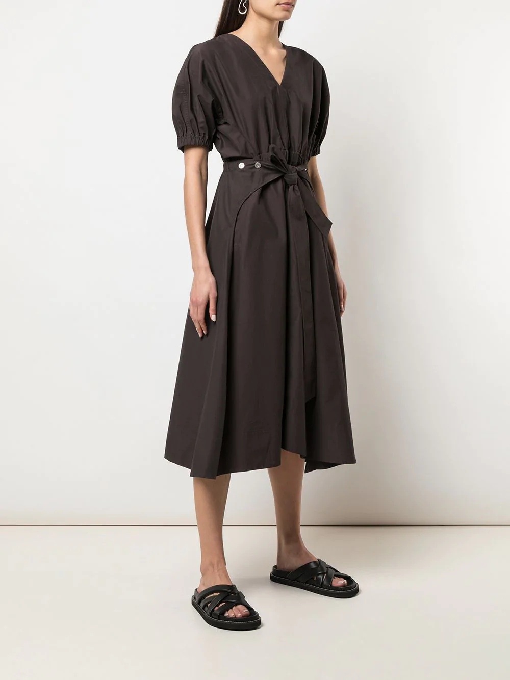 utility belted midi dress - 3