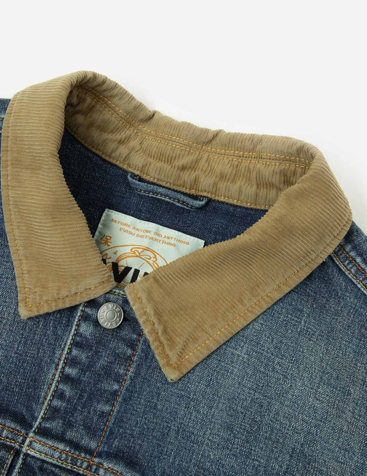 EBISU EMBROIDERY LOOSE FIT DENIM JACKET - 9