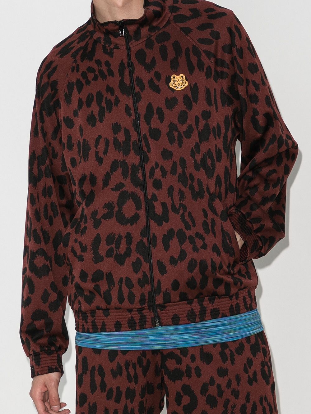 leopard print track jacket - 2