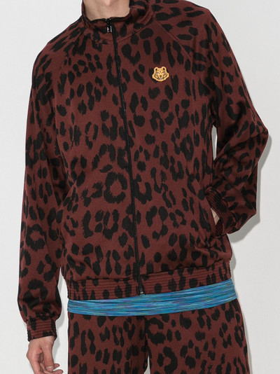 KENZO leopard print track jacket outlook