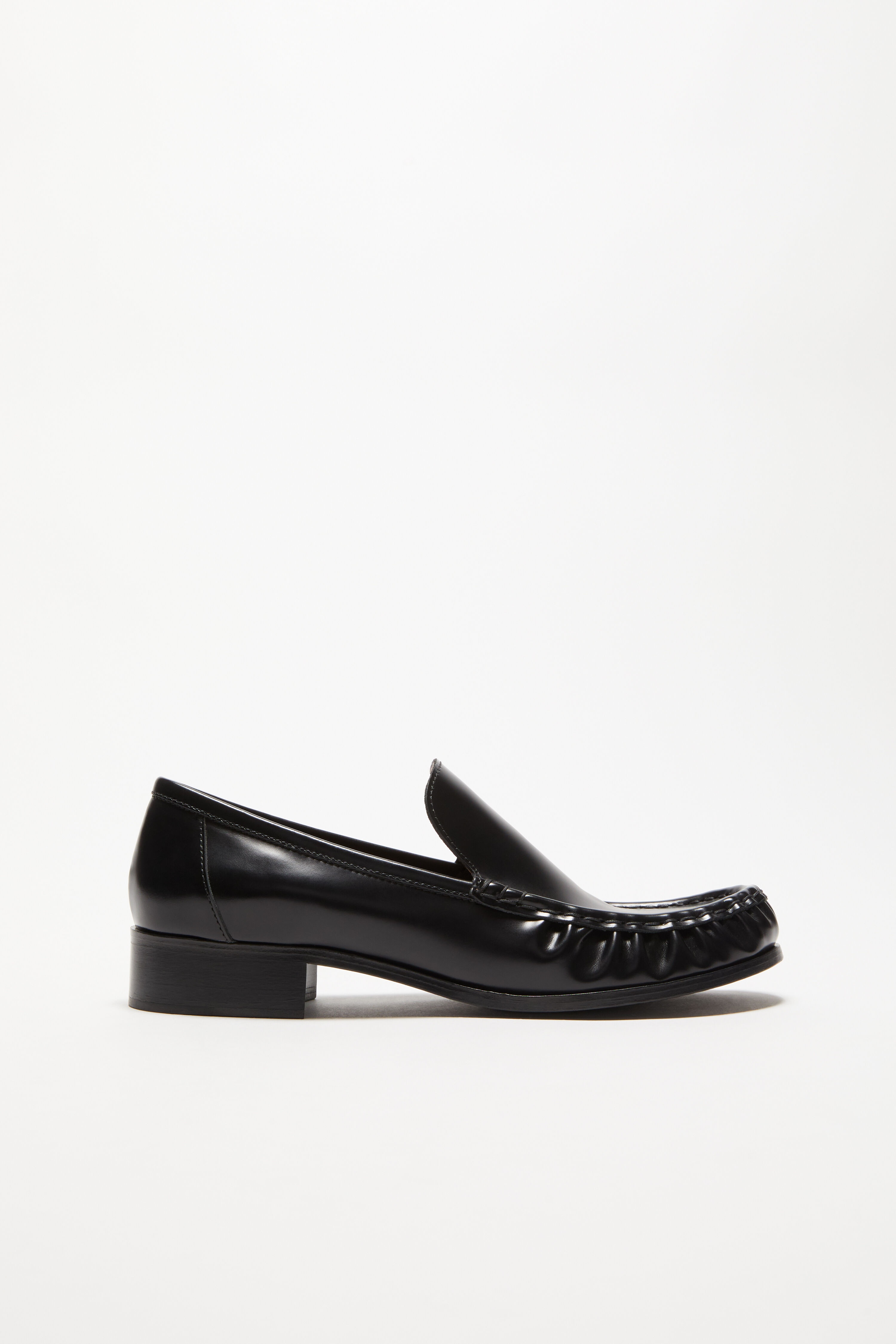 Leather loafers - Black - 1
