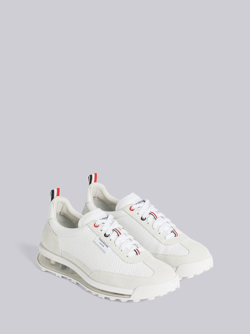 VITELLO CALF LEATHER CLEAR SOLE TECH RUNNER 3