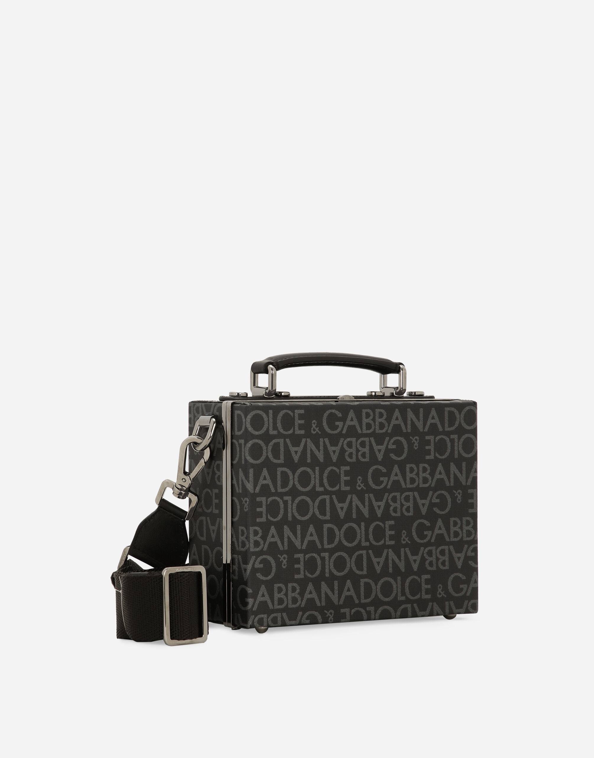 Coated jacquard box bag - 3