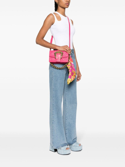 VERSACE JEANS COUTURE attached-scarf quilted crossbody bag outlook