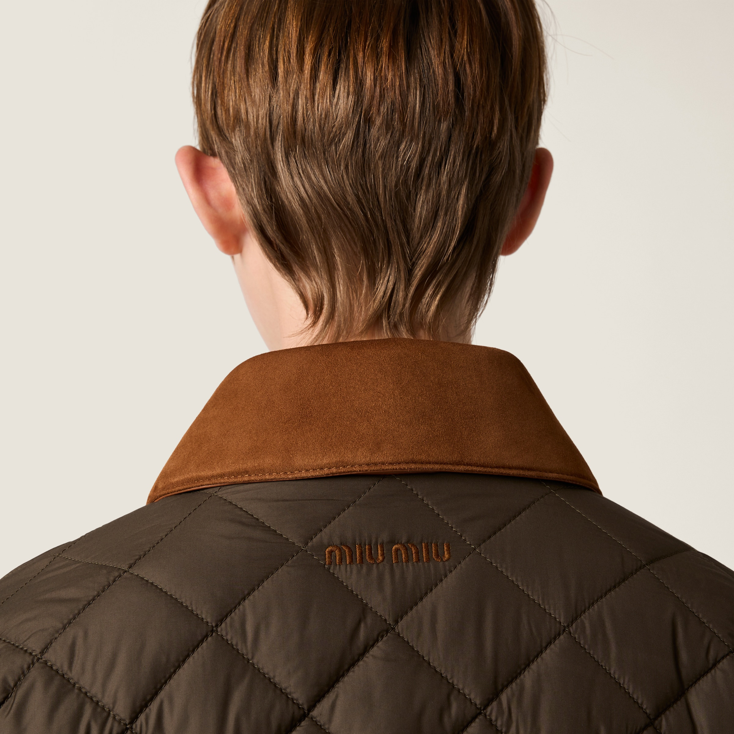 Quilted technical pongé blouson jacket - 6