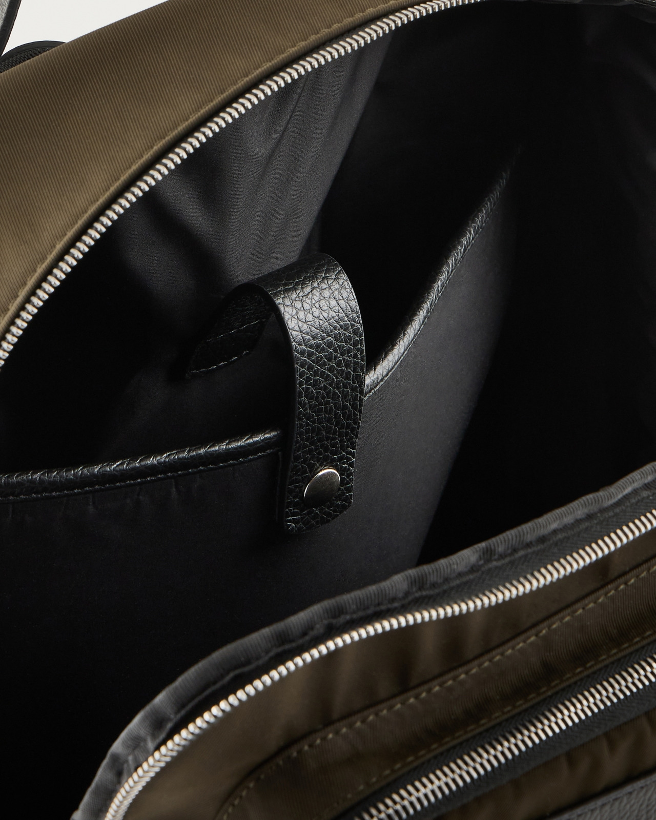 ASV NYLON AND PEBBLED-LEATHER BACKPACK - 4