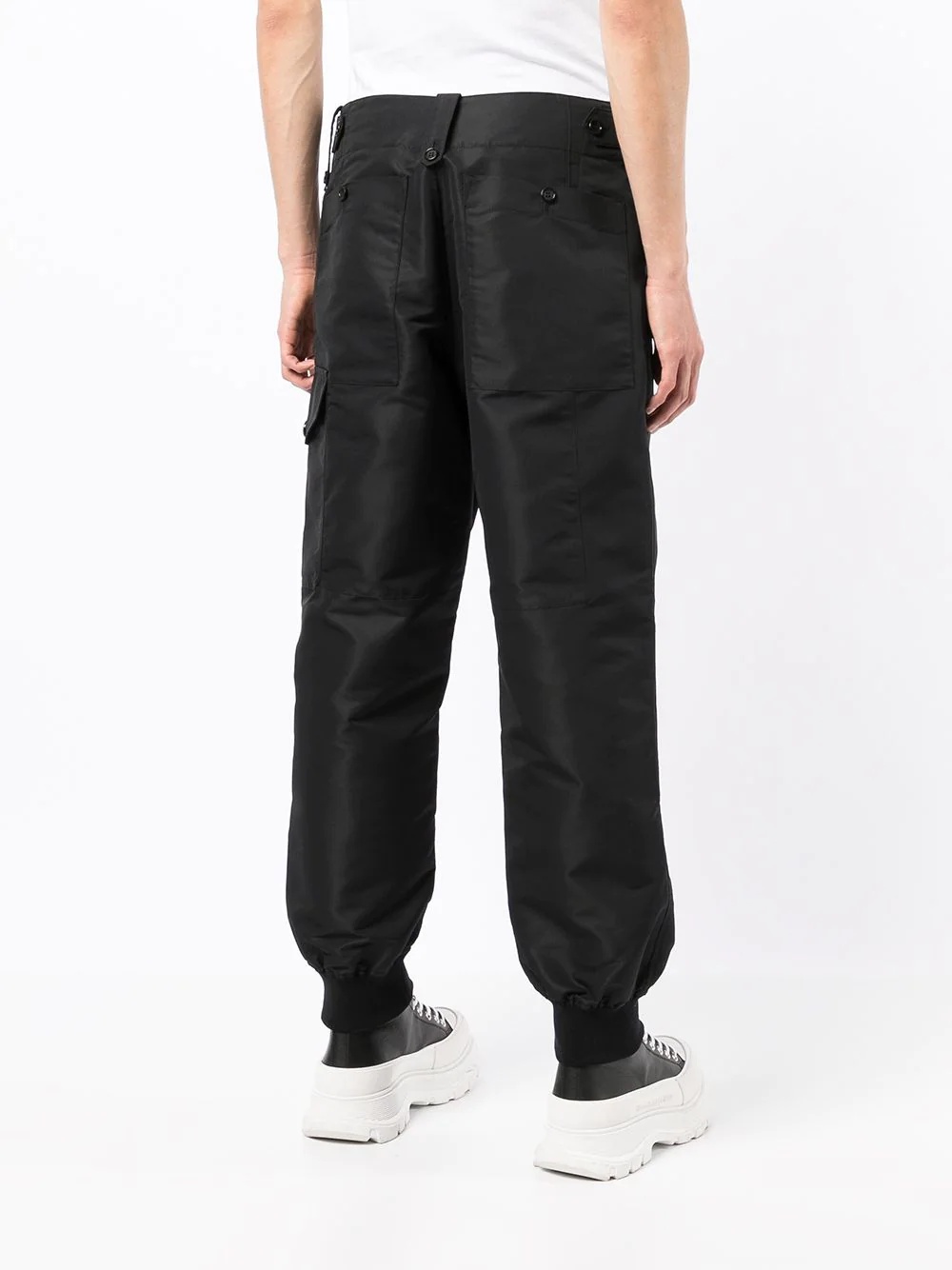 cargo-pocket detail trousers - 4