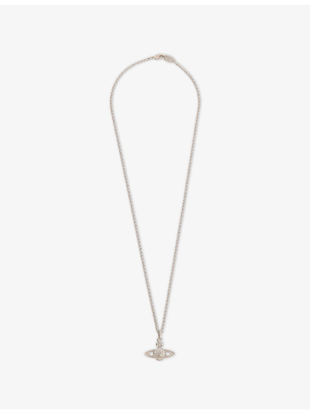 Bas Relief Orb mini silver-tone brass necklace - 1