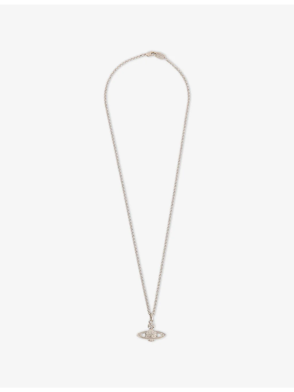 Bas Relief Orb mini silver-tone brass necklace - 1
