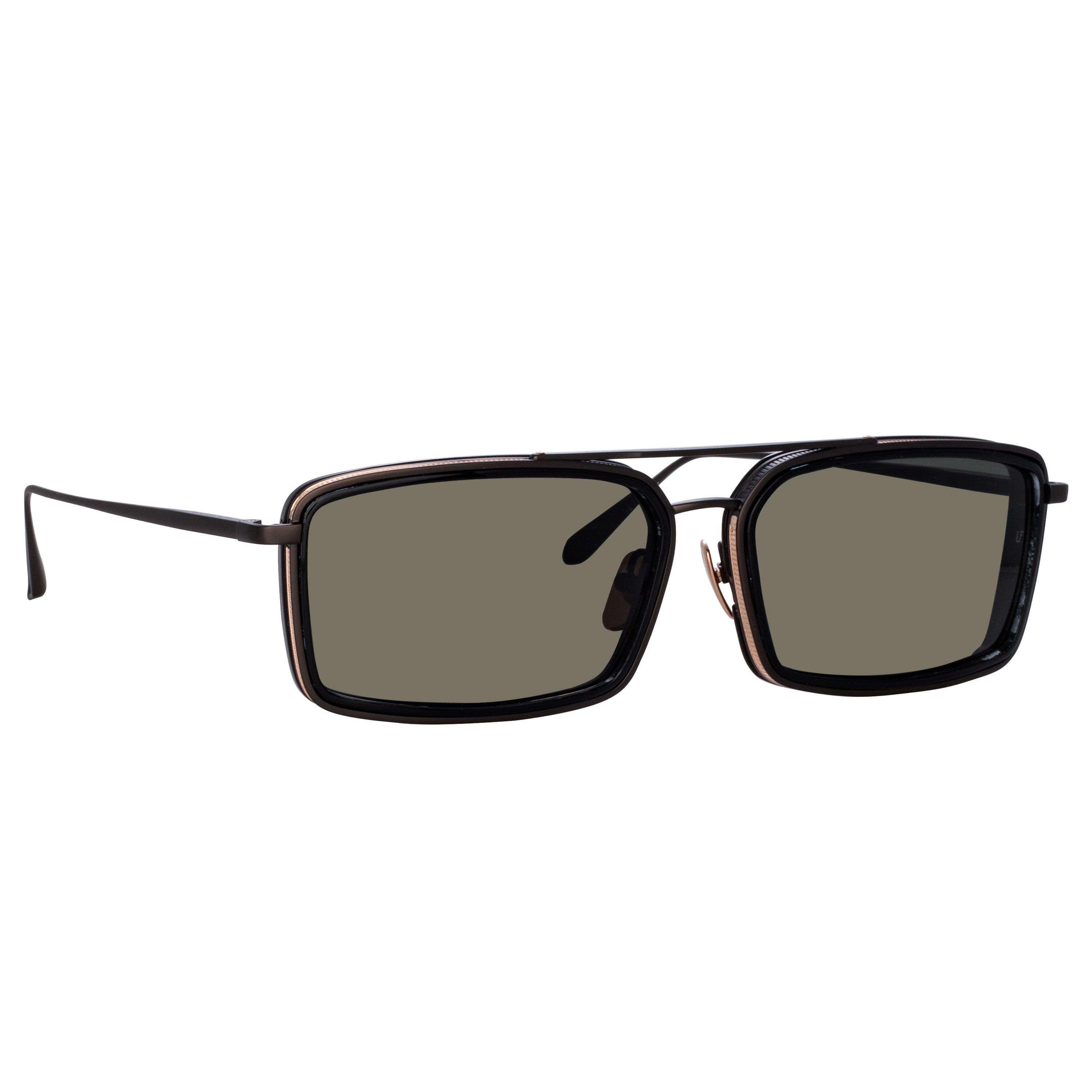 MEN'S CASSIA RECTANGULAR SUNGLASSES IN NICKEL - 6