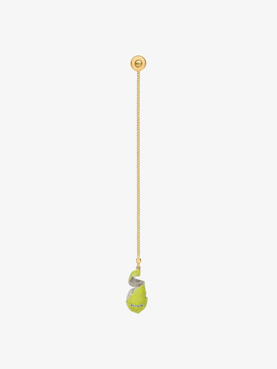 Givenchy CHARM LEMON EARRING IN METAL AND ENAMEL WITH CRYSTALS outlook