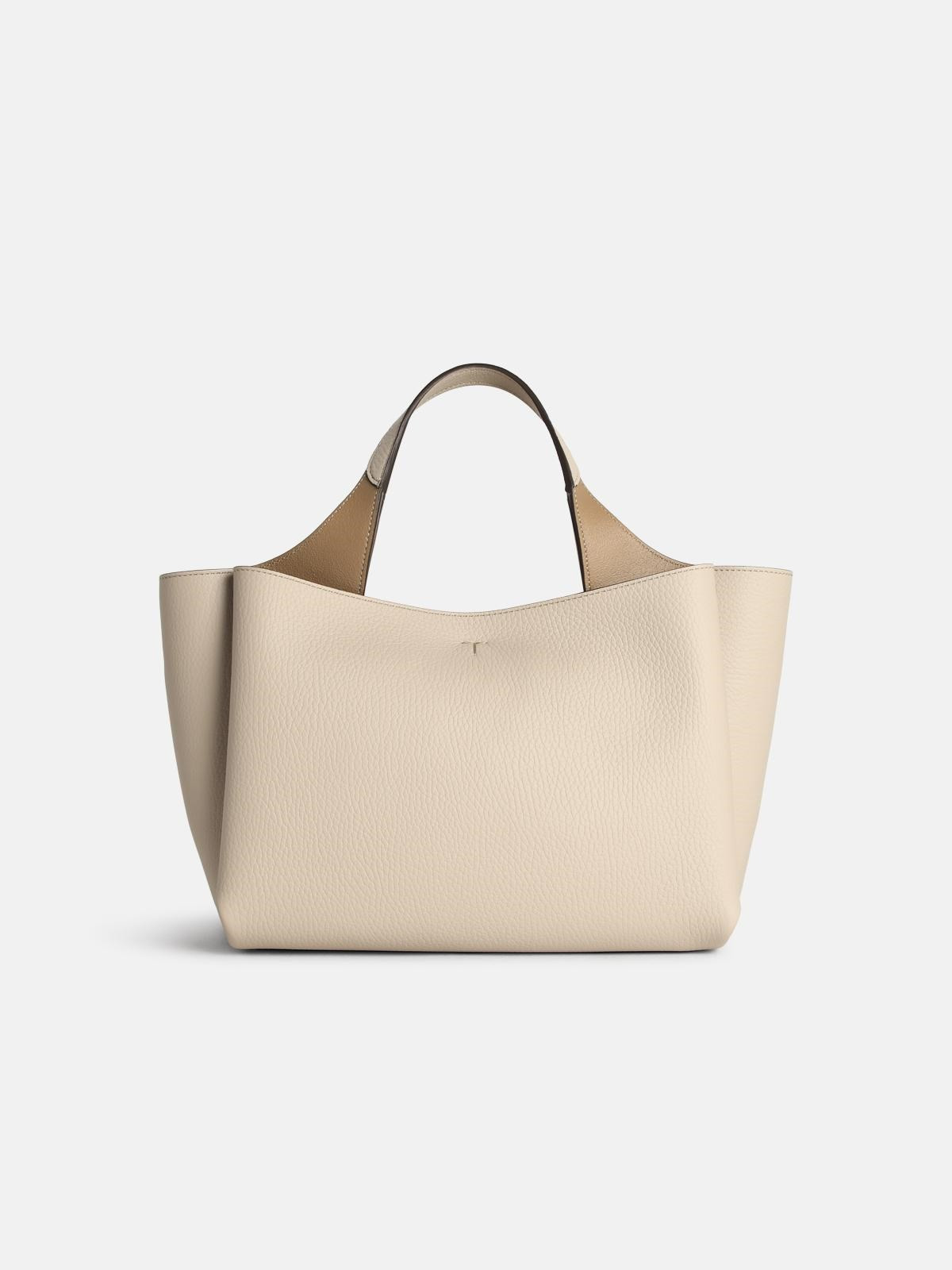 GRAY LEATHER BAG - 3