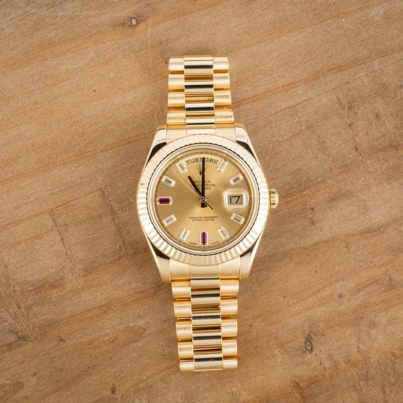 Rolex Day-Date II ref 218238 Yellow Gold - 6