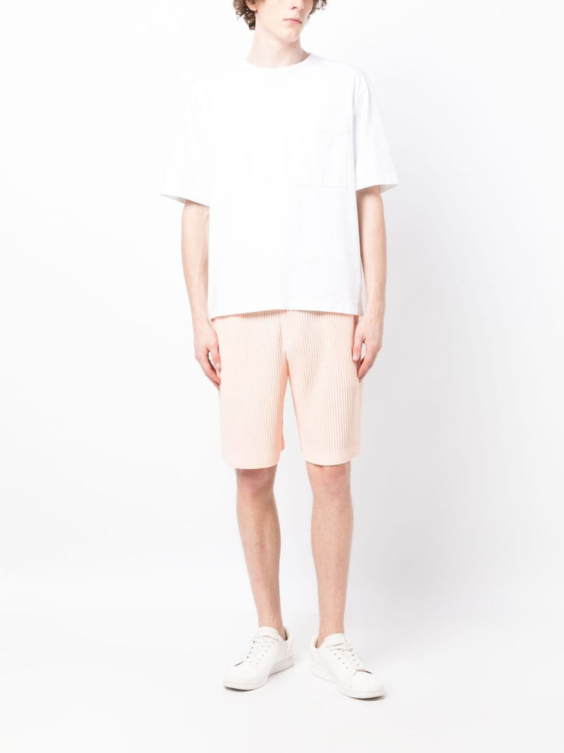ISSEY MIYAKE drawstring pleated shorts outlook