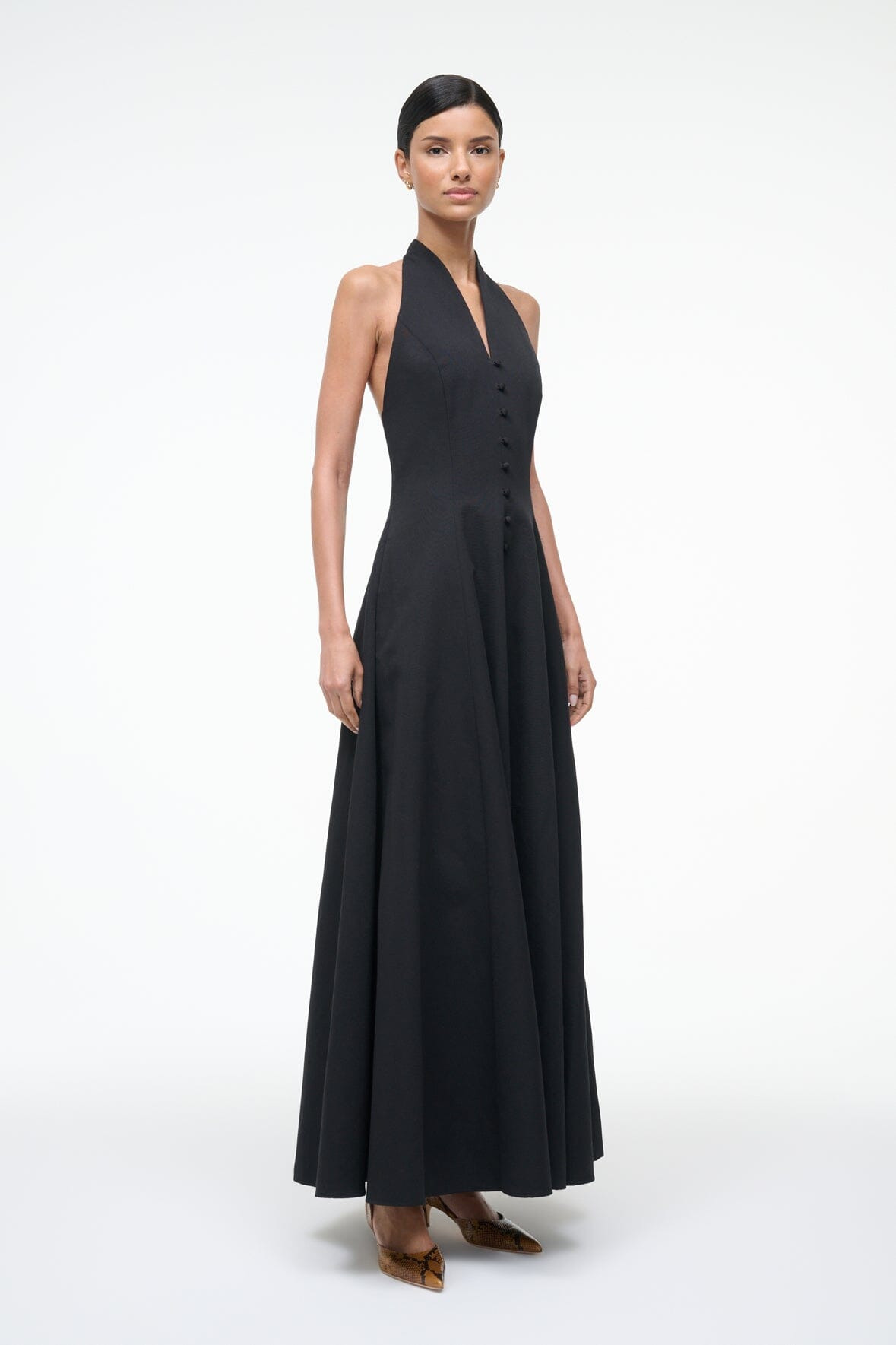 STAUD STELLA DRESS BLACK - 2