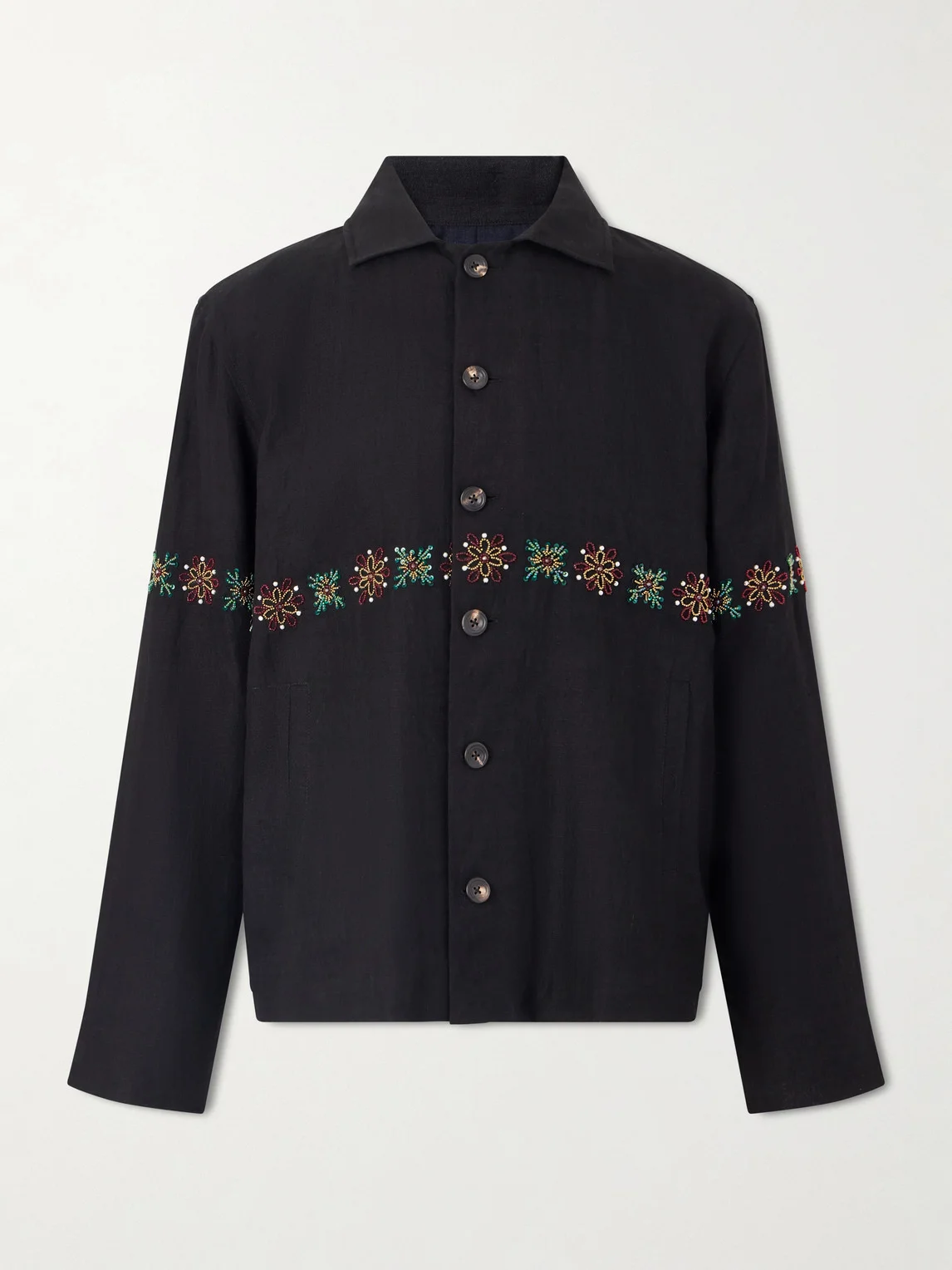 Embroidered Linen Shirt - 1