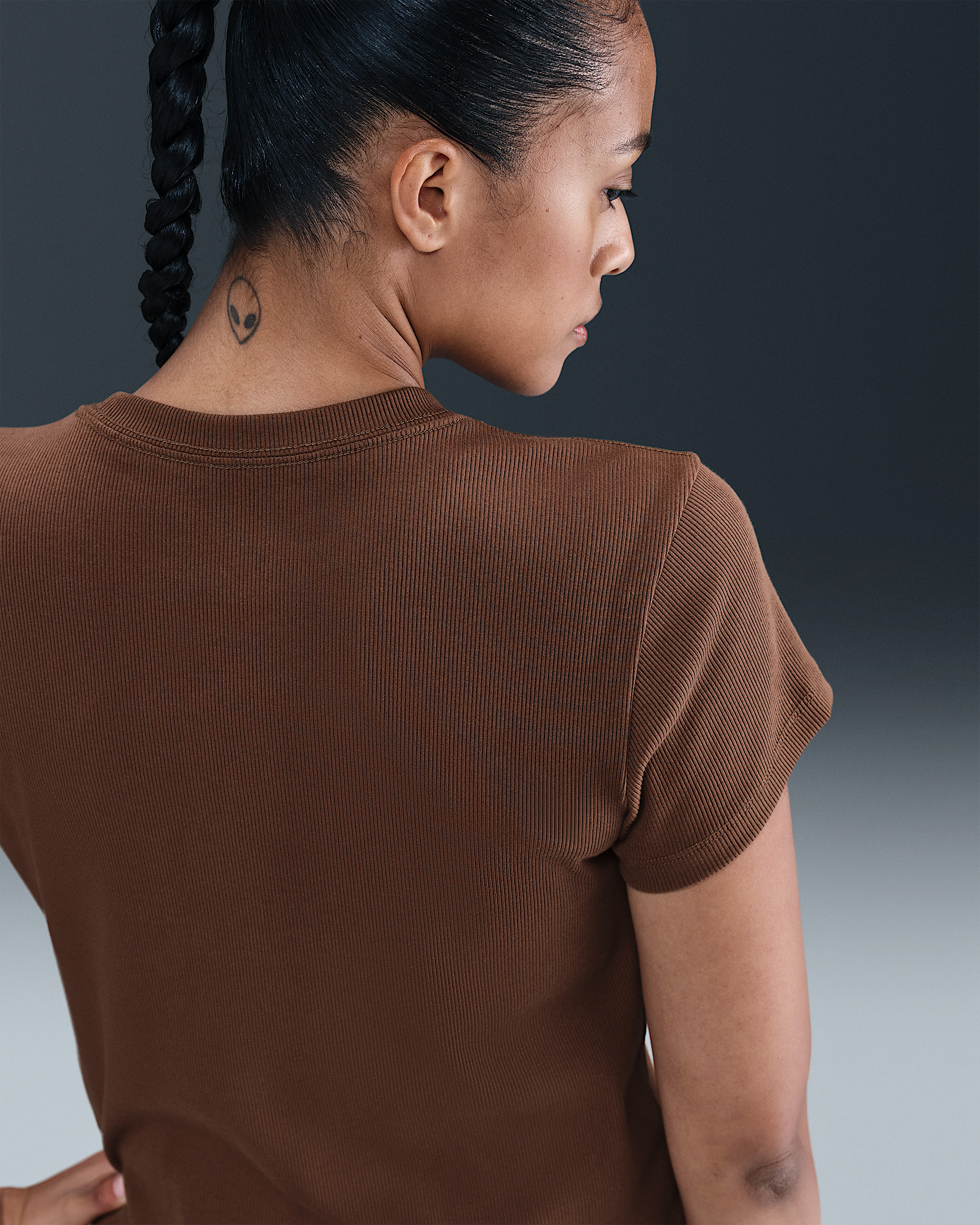 Nike Sportswear Women's Tight Ribbed Short-Sleeve T-Shirt - 2