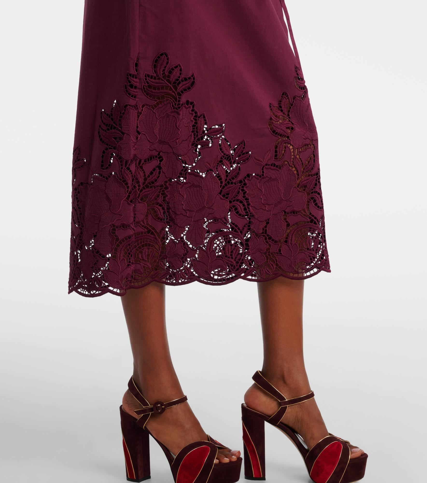 Cotton-blend shirt dress - 6
