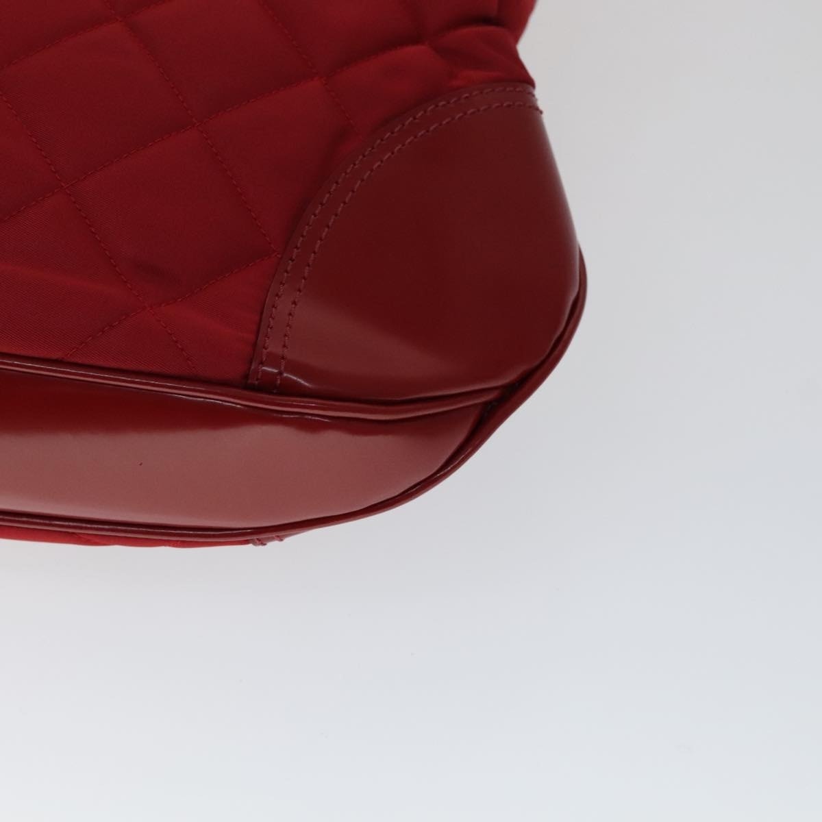 Burberry Shoulder Bag Nylon Red - 12