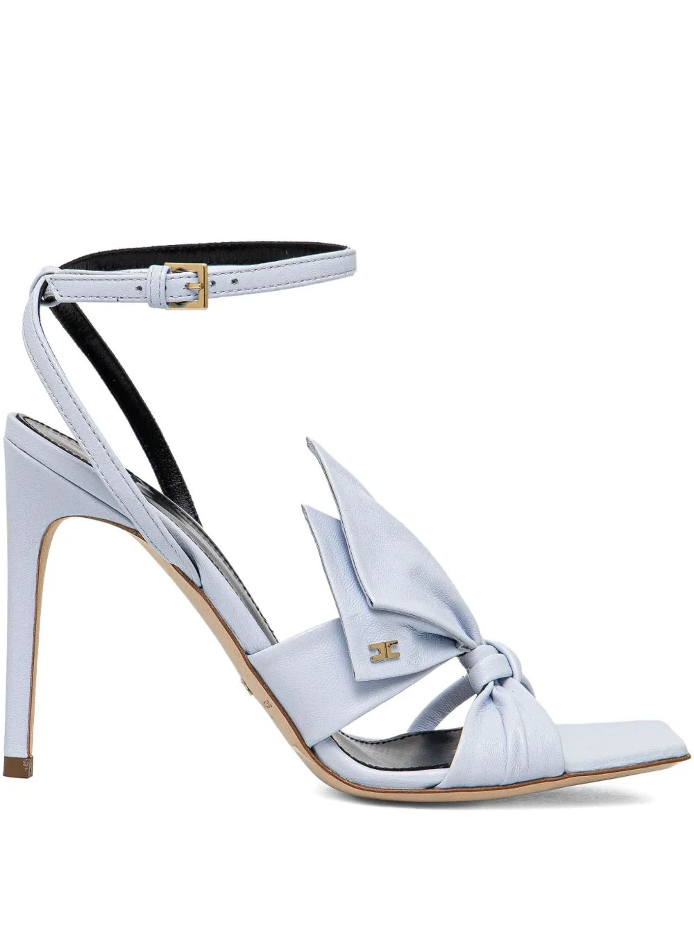 knotted bow-detail stiletto sandals - 1