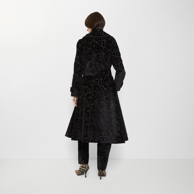 Vine Silk Blend Velvet Tailored Coat 5