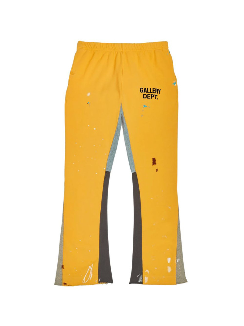 GALLERY DEPT. logo paint splatter flare track pants outlook