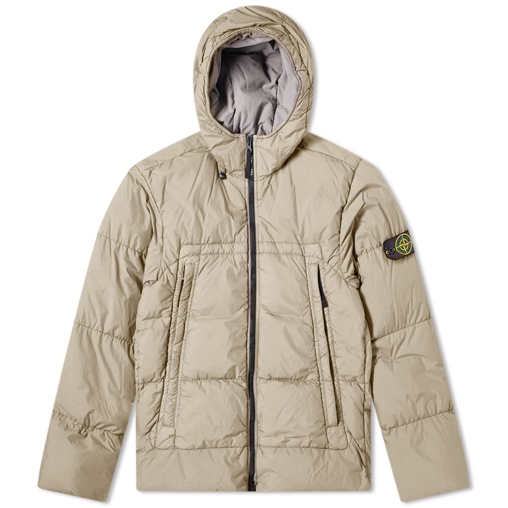 Stone Island Crinkle Reps Hooded Down Jacket - 1