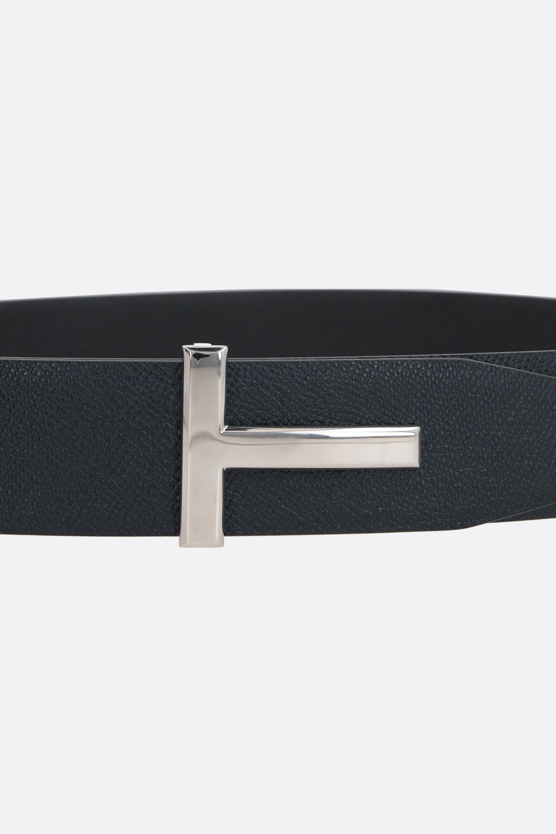 TOM FORD T ICON GRAINY LEATHER REVERSIBLE BELT | tizianafausti | REVERSIBLE