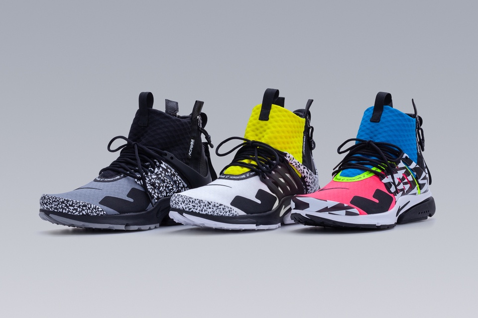 APM2-600 Nike® Air Presto Mid / Acronym® Racer Pink/Photo Blue/Black - 30