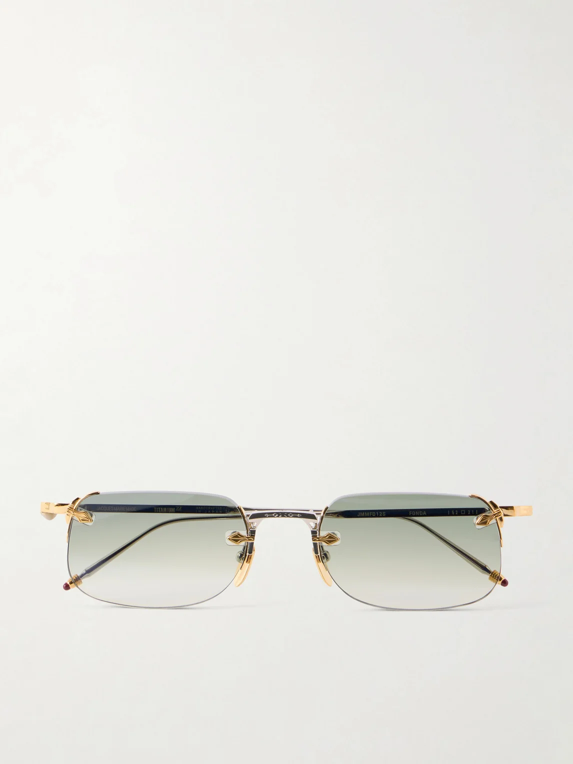 Fonda Rimless Silver-Tone Titanium Sunglasses - 1