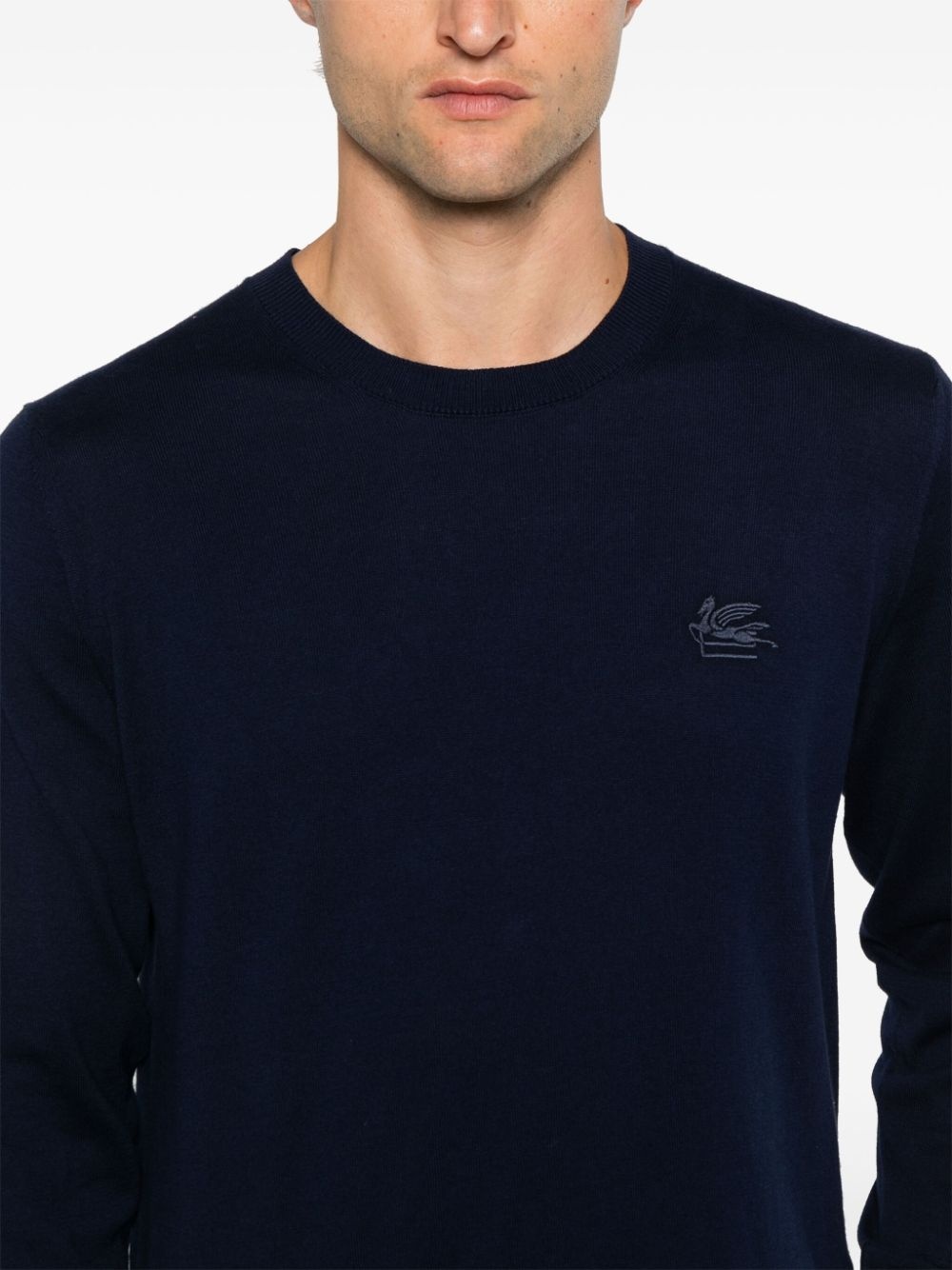 Pegaso-motif sweater - 5