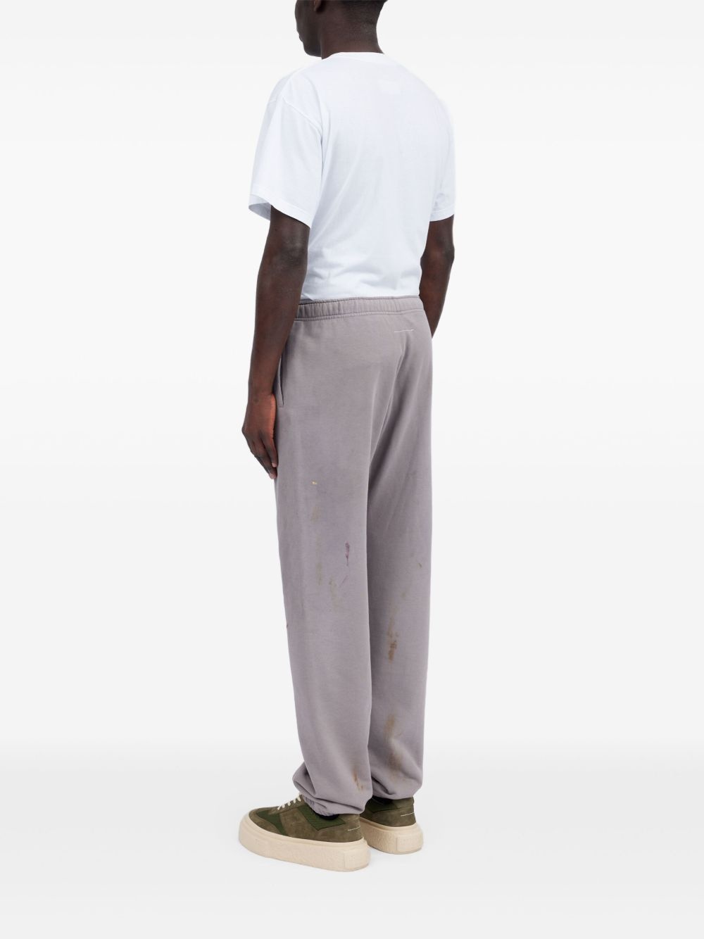 Numbers-motif track pants - 6