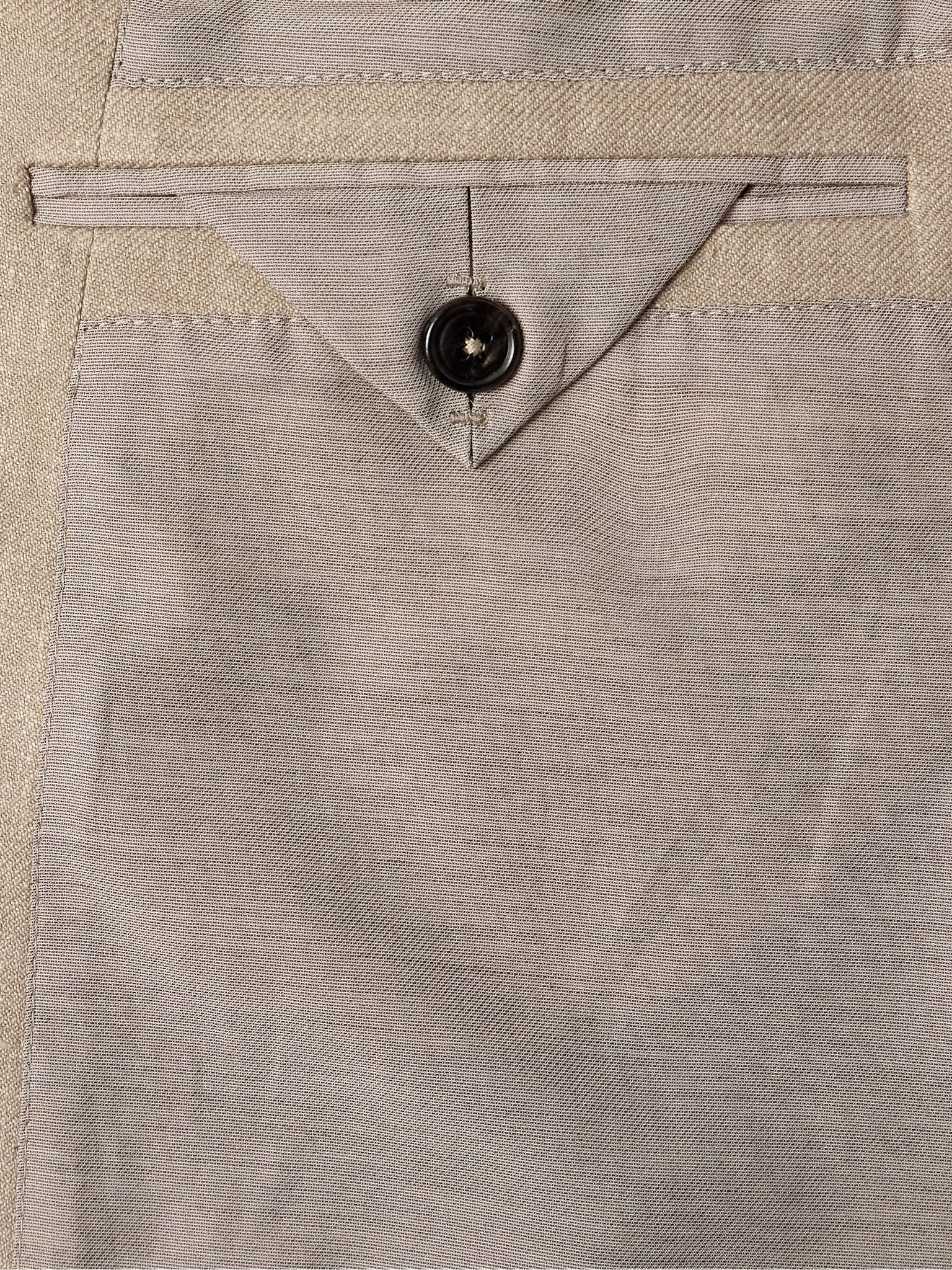 Il Conte Linen and Wool-Blend Jacket Neutral - 5