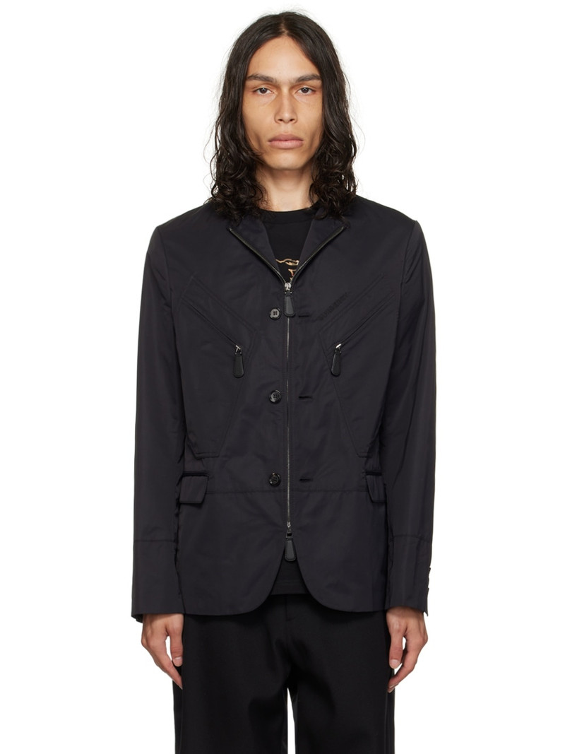 Black Zip Blazer 1