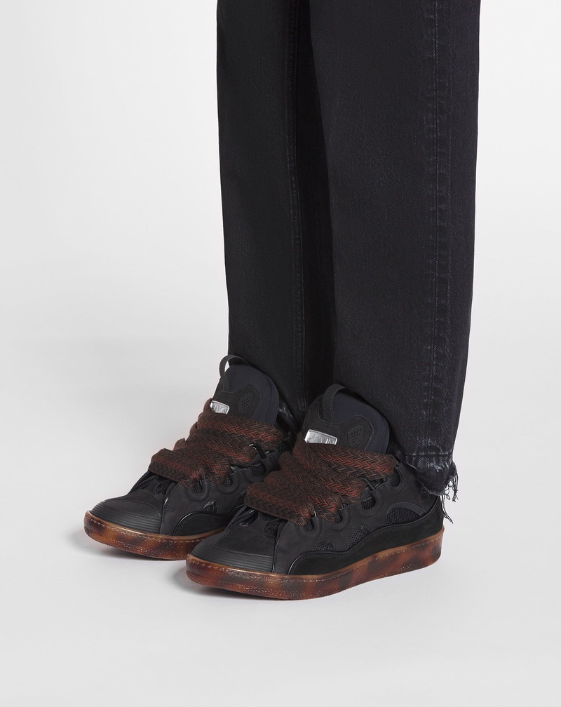 LEATHER CURB SNEAKERS 6