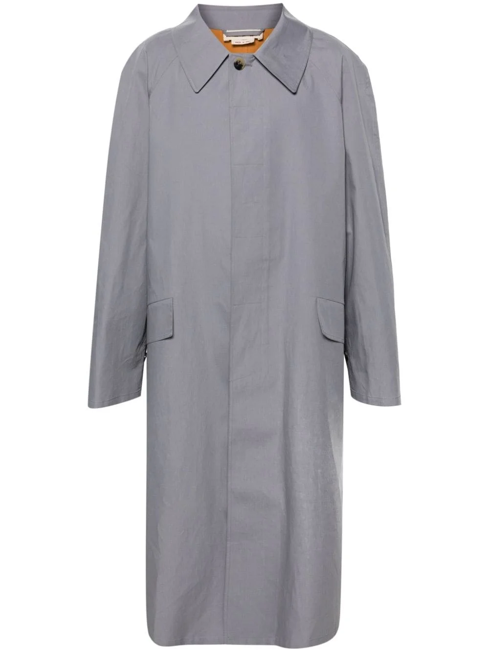 single-breasted maxi coat - 1