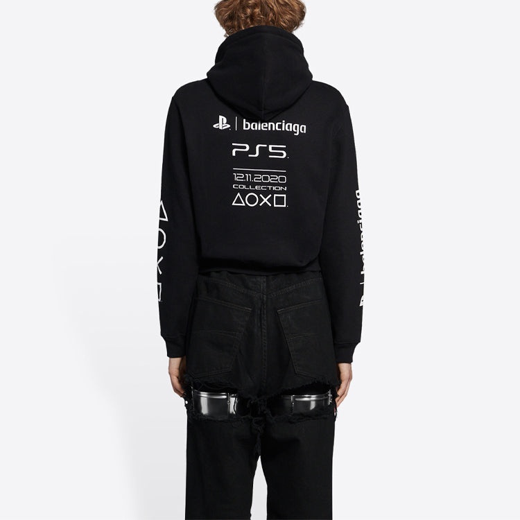 Balenciaga x PlayStation Unisex FW21 Printing Black 657034TKVF41070 - 5