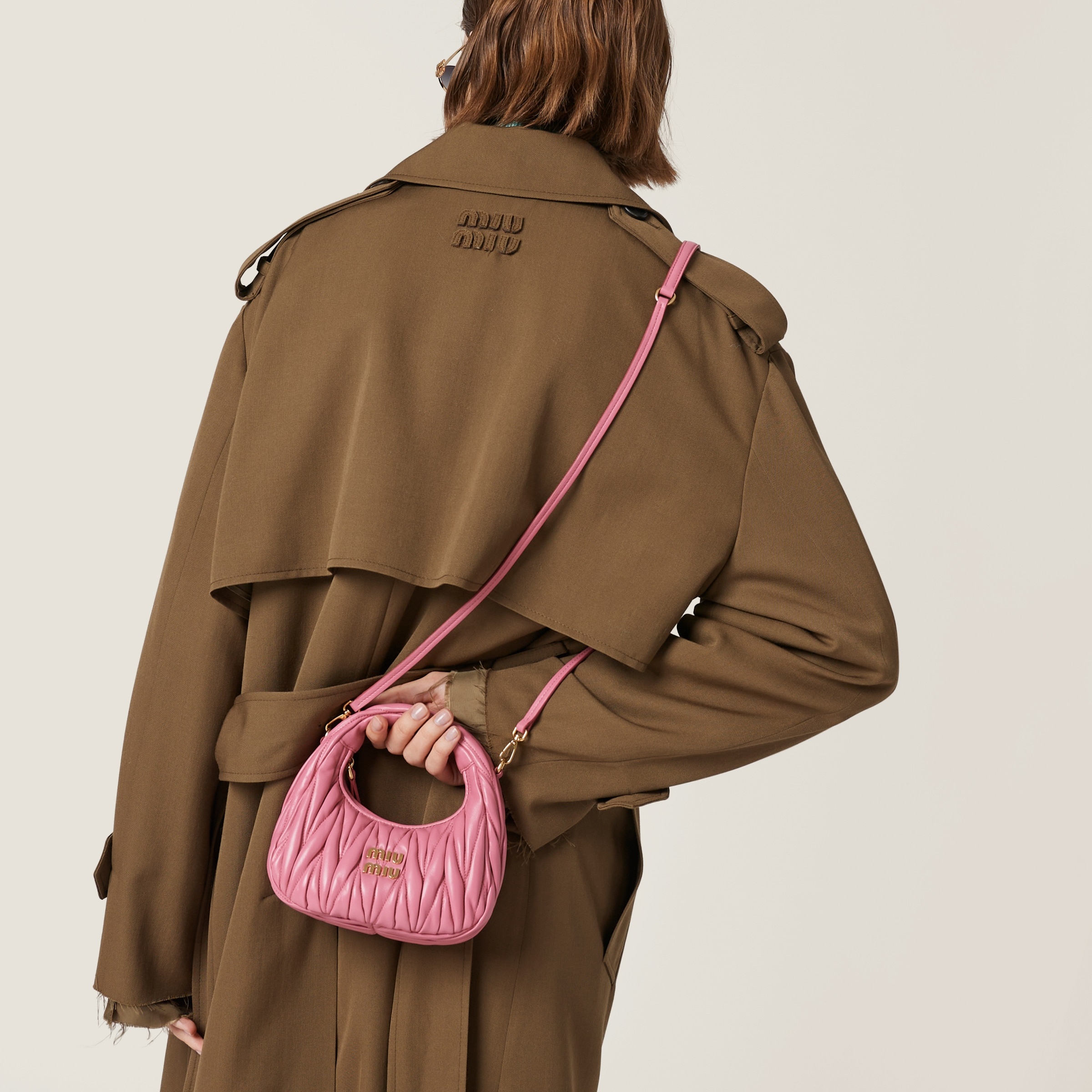 Wander matelassé nappa leather hobo mini-bag - 2