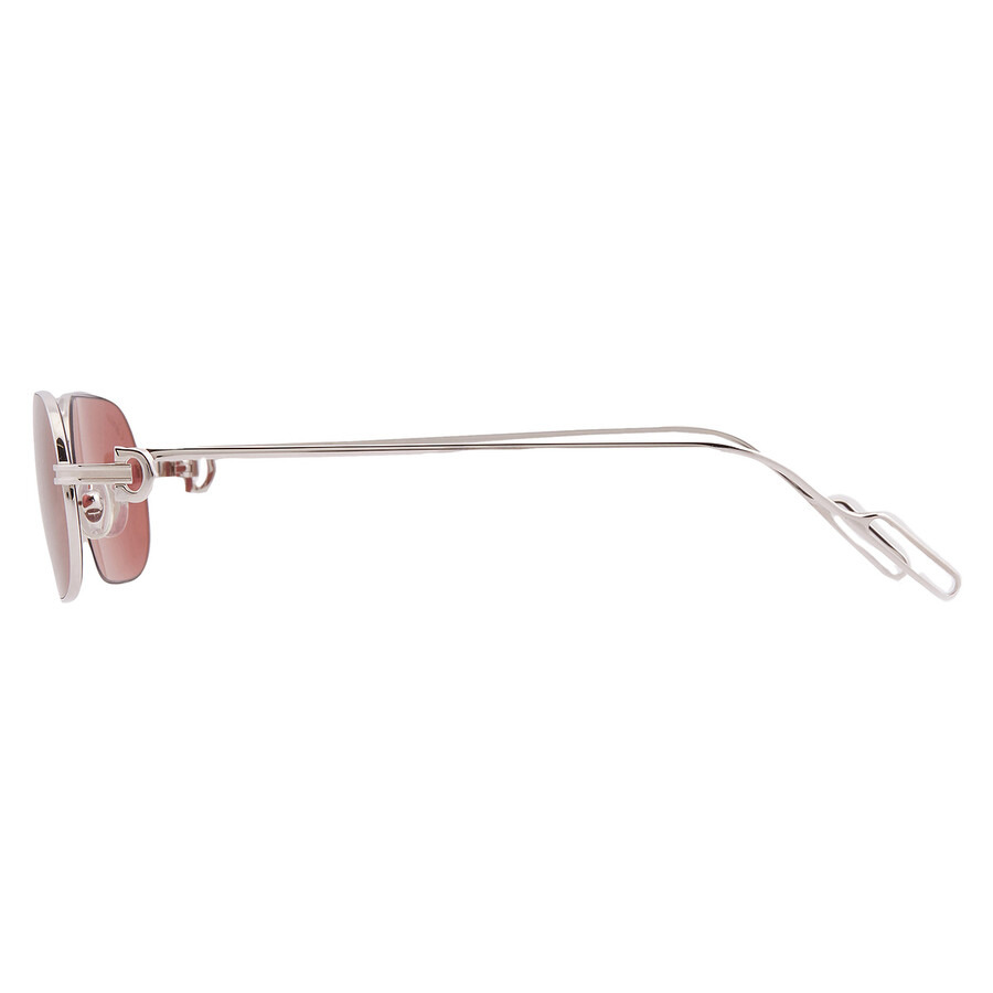 Cartier C de Cartier Red Rectangular Men's Sunglasses CT0112S 006 55 - 4