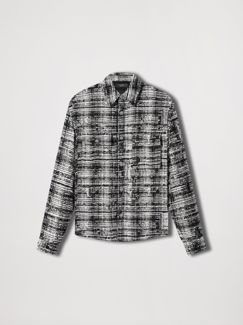 TWEED PADDED OVERSHIRT 1