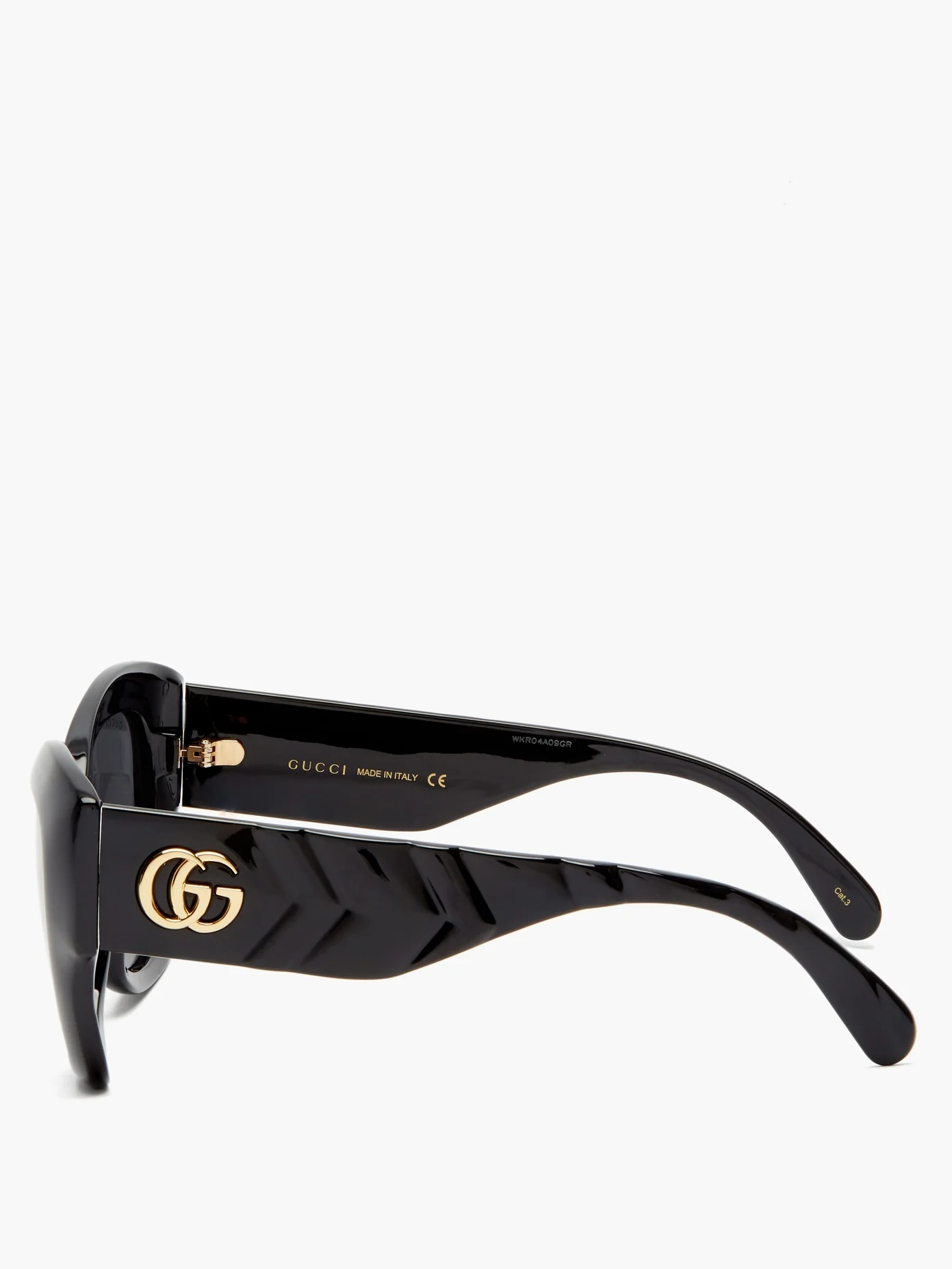 GG-logo quilted cat-eye acetate sunglasses - 4