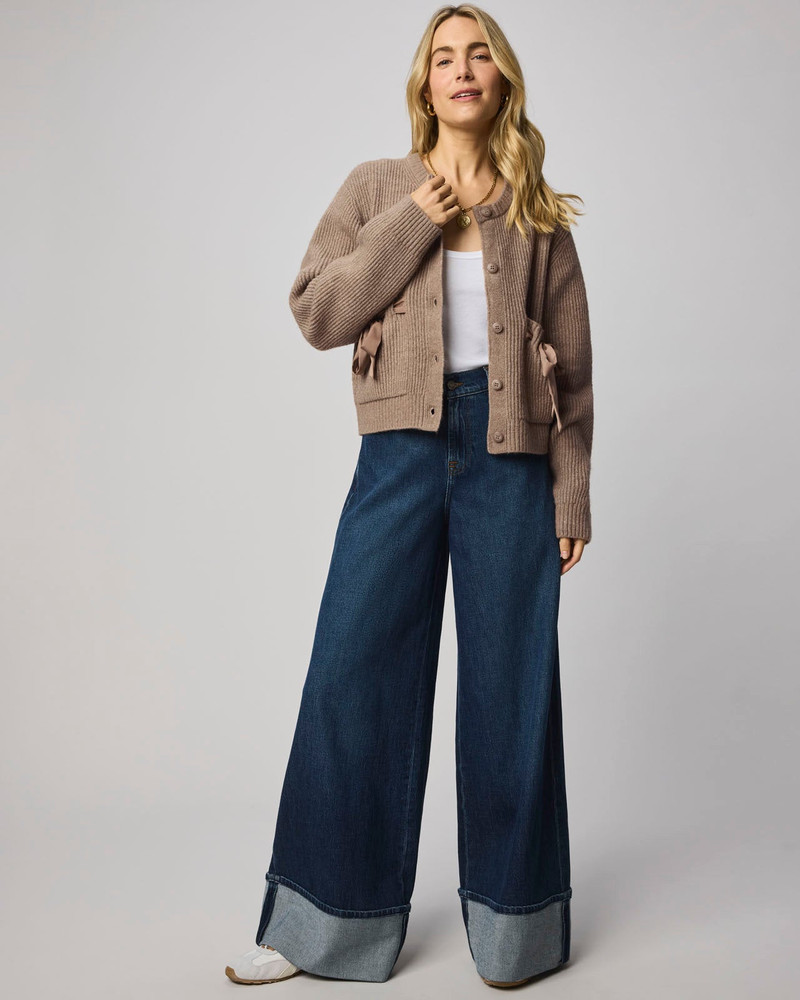 Splendid Stassi Satin Tie Cardigan outlook
