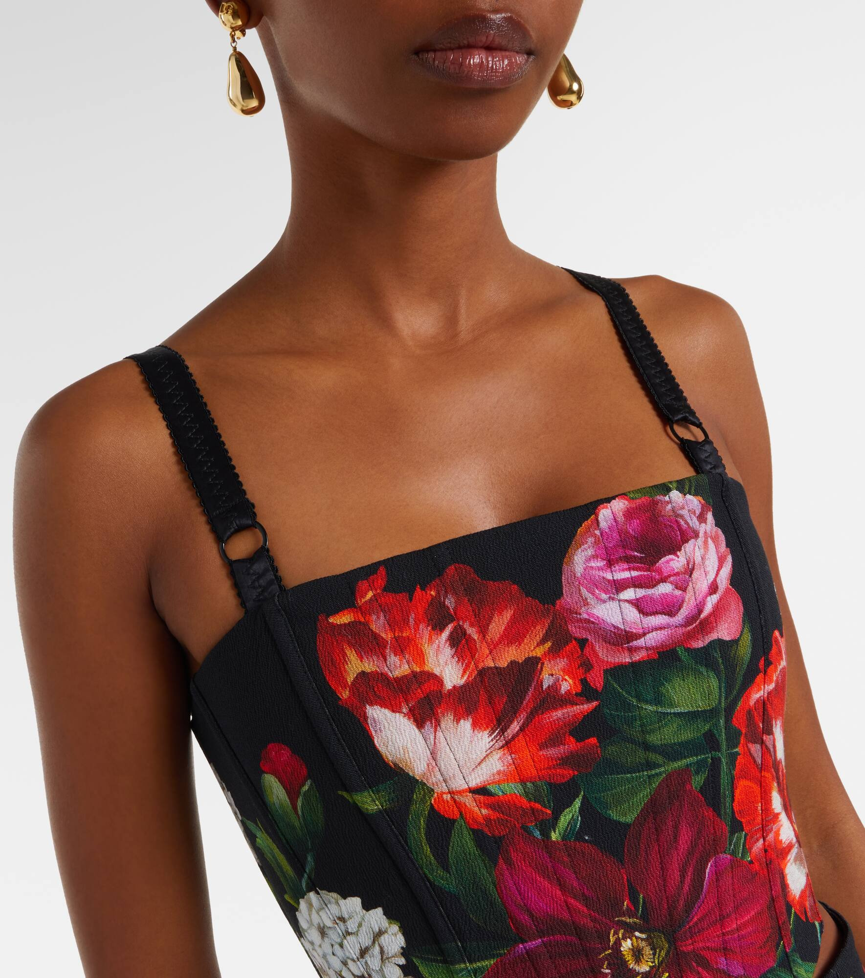 Floral bustier top - 4